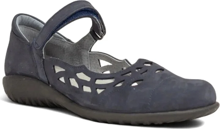 Navy Nubuck Leather