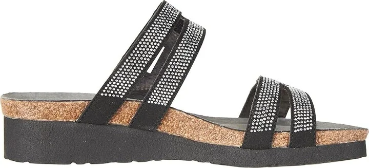 Naot Ainsley Women's Shoes Black Velvet Nubuck/Silver Rivets : EU 35 (US Women's 4) M, Leather - Image 8