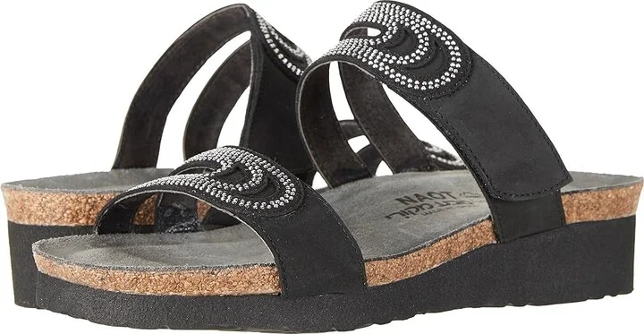 Black Velvet Nubuck,silver Rivets