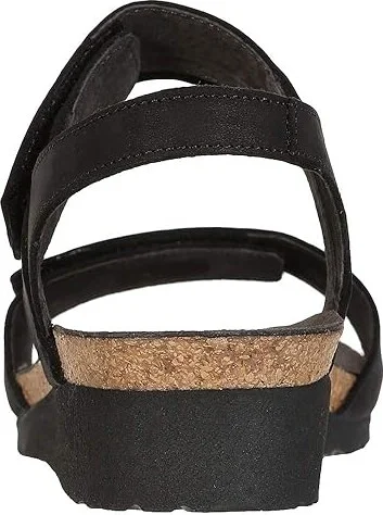 Naot Aisha - Wide Women's Shoes Black Velvet Nubuck/Black Madras Leather : EU 36 (US Women's 5) W, Suede - Image 5