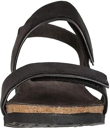 Naot Aisha - Wide Women's Shoes Black Velvet Nubuck/Black Madras Leather : EU 36 (US Women's 5) W, Suede - Image 6