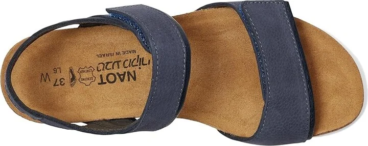 Naot Aisha - Wide Women's Shoes Navy Velvet Nubuck/Ink Leather : EU 43 (US Women's 12) M - Image 2
