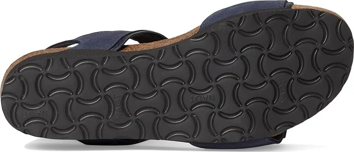 Naot Aisha - Wide Women's Shoes Navy Velvet Nubuck/Ink Leather : EU 43 (US Women's 12) M - Image 3