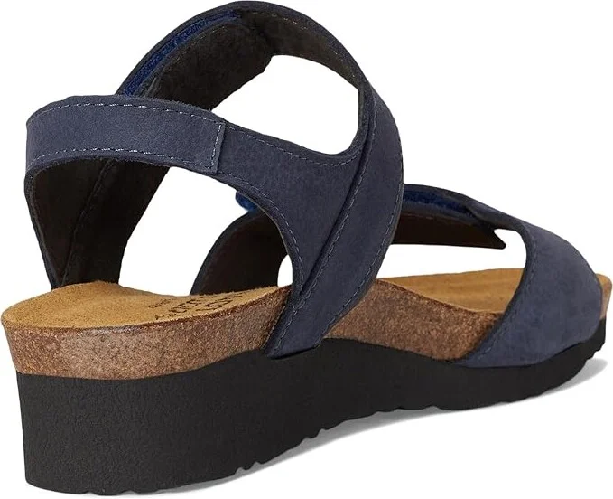 Naot Aisha - Wide Women's Shoes Navy Velvet Nubuck/Ink Leather : EU 43 (US Women's 12) M - Image 4