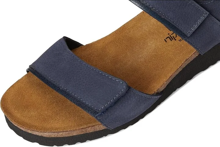Naot Aisha - Wide Women's Shoes Navy Velvet Nubuck/Ink Leather : EU 43 (US Women's 12) M - Image 7
