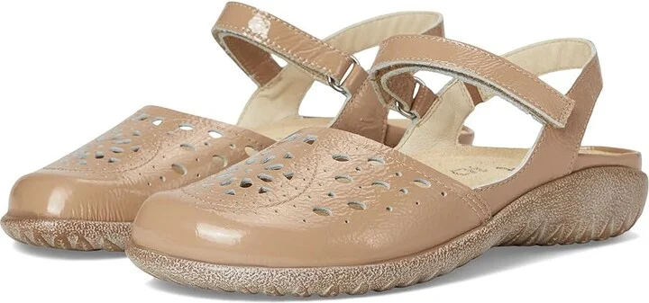 Naot Arataki Women's Shoes Camel Crinkle Patent Leather : EU 38 (US Women's 7) M, Leather/Suede