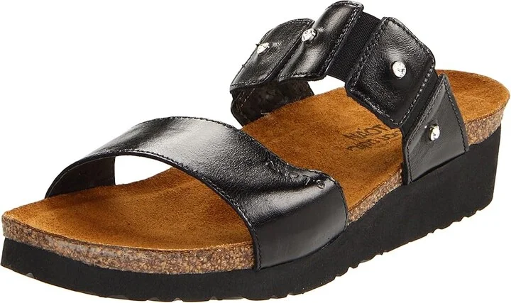 Naot Ashley Women's Sandals Black Madras Leather : EU 35 (US Women's 4) M - Image 2