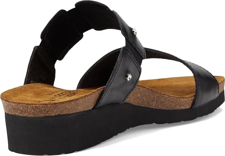 Naot Ashley Women's Sandals Black Madras Leather : EU 35 (US Women's 4) M - Image 5