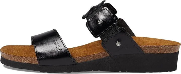 Naot Ashley Women's Sandals Black Madras Leather : EU 35 (US Women's 4) M - Image 7