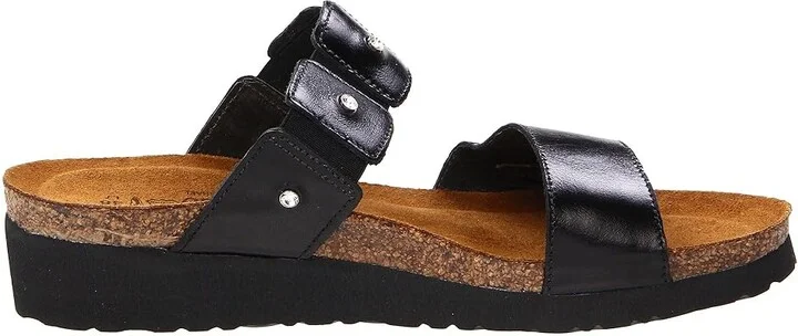 Naot Ashley Women's Sandals Black Madras Leather : EU 35 (US Women's 4) M - Image 8