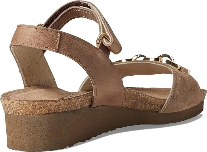 Naot Aubrey Women's Shoes Almond Brown Suede/Oily Bark Nubuck : EU 35 (US Women's 4) M - Image 4