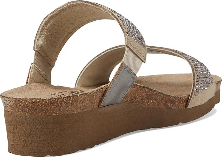 Naot Bianca Women's Sandals Beige/Silver Rivets/Mirror Leather : EU 36 (US Women's 5) M, Leather/Latex/Suede - Image 5