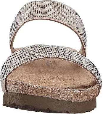 Naot Bianca Women's Sandals Beige/Silver Rivets/Mirror Leather : EU 36 (US Women's 5) M, Leather/Latex/Suede - Image 6