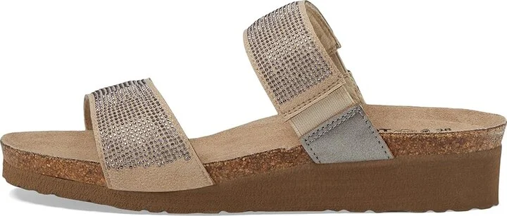 Naot Bianca Women's Sandals Beige/Silver Rivets/Mirror Leather : EU 36 (US Women's 5) M, Leather/Latex/Suede - Image 7