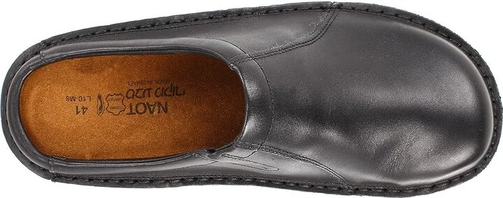 Naot Bjorn Men's Slip on Shoes Black Matte Leather : EU 40 (US Men's 7) M, Leather/Nubuck - Image 3