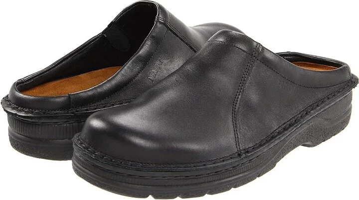 Naot Bjorn Men's Slip on Shoes Black Matte Leather : EU 40 (US Men's 7) M, Leather/Nubuck