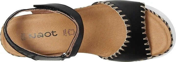Naot Blanes Women's Sandals Jet Black Leather : EU 39 (US Women's 8) M - Image 2