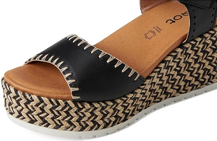 Naot Blanes Women's Sandals Jet Black Leather : EU 39 (US Women's 8) M - Image 7