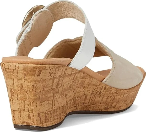 Naot Breezy Women's Shoes Beige Nubuck/Soft White Leather : EU 36 (US Women's 5) M - Image 4