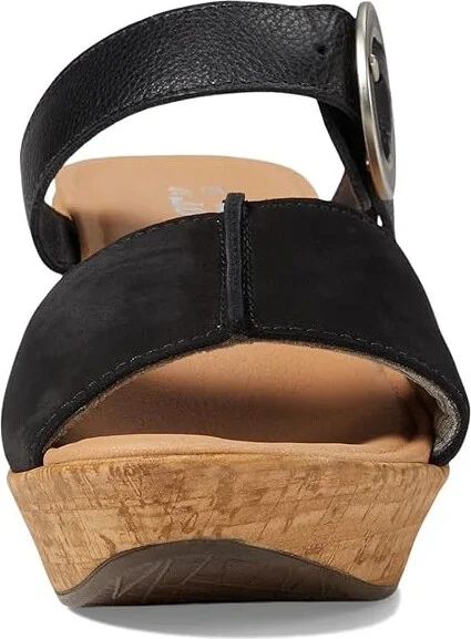 Naot Breezy Women's Shoes Black Velvet Nubuck/Soft Black Leather : EU 36 (US Women's 5) M - Image 2