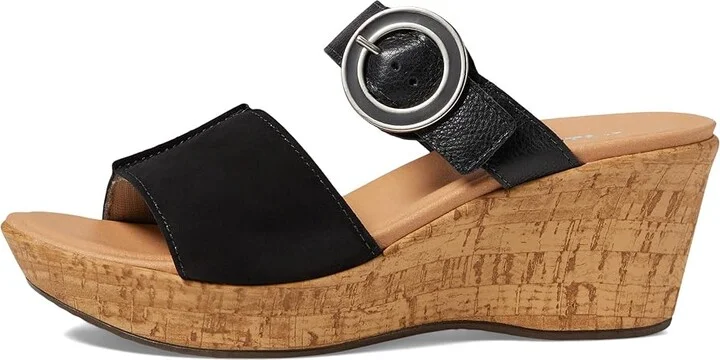 Naot Breezy Women's Shoes Black Velvet Nubuck/Soft Black Leather : EU 36 (US Women's 5) M - Image 5