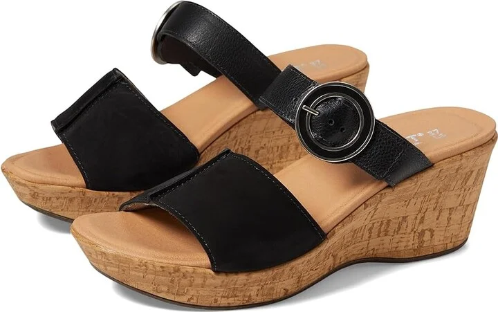 Naot Breezy Women's Shoes Black Velvet Nubuck/Soft Black Leather : EU 36 (US Women's 5) M