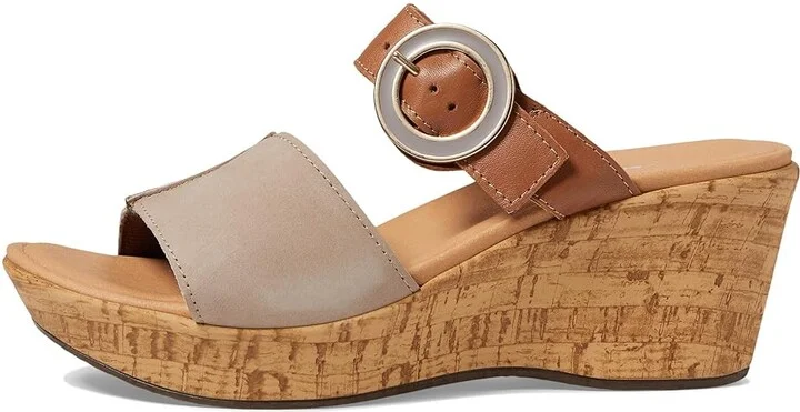 Naot Breezy Women's Shoes Stone Nubuck/Caramel Leather : EU 37 (US Women's 6) M - Image 5