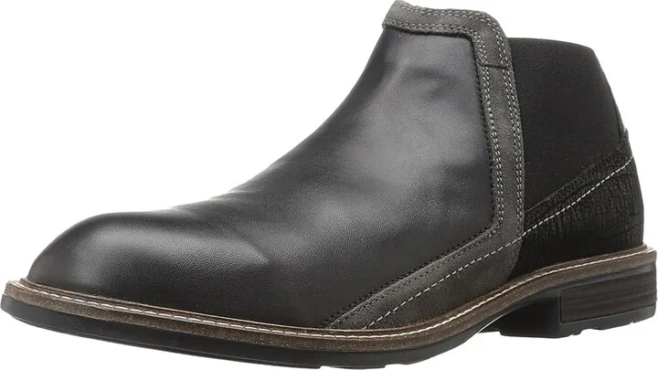 Naot Business Men's Shoes Black Raven Leather/Black Crackle Leather/Gray Suede : EU 41 (US Men's 8) M, Leather/Suede - Image 2