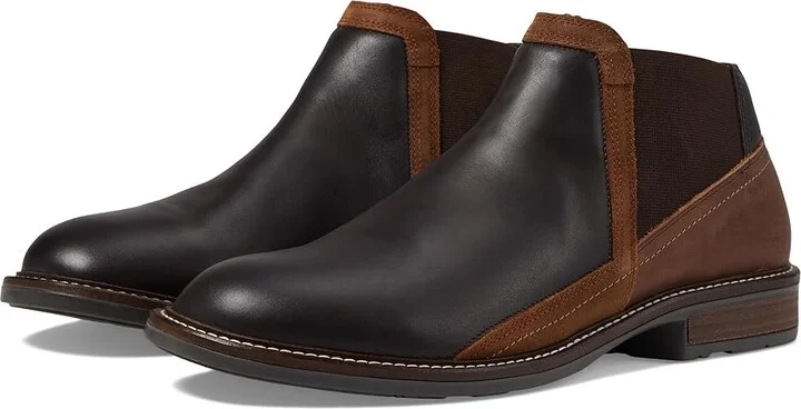 Naot Business Men's Shoes French Roast Leather/Saddle Brown Leather/Seal Brown Suede : EU 41 (US Men's 8) M, Leather/Suede