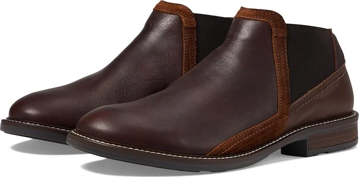 Naot Business Men's Shoes Soft Brown Leather/Toffee Brown Leather/Seal Brown Suede : EU 40 (US Men's 7) M, Leather/Suede