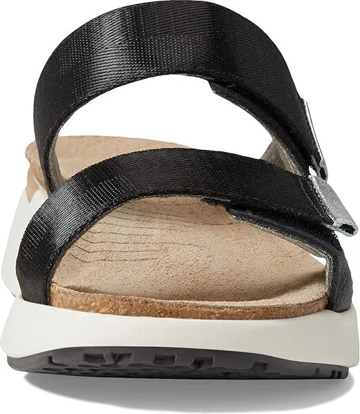 Naot Calliope Women's Shoes Soft Black Leather/Black Woven Strap : EU 37 (US Women's 6) M, Leather/Textile - Image 2