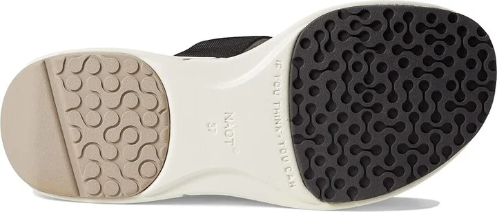Naot Calliope Women's Shoes Soft Black Leather/Black Woven Strap : EU 37 (US Women's 6) M, Leather/Textile - Image 3