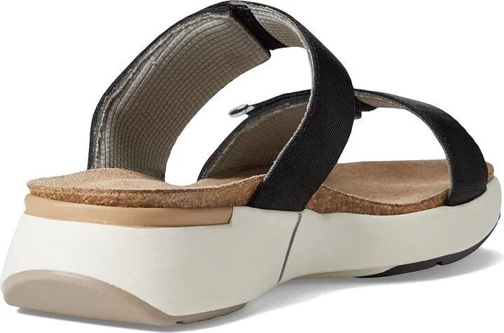 Naot Calliope Women's Shoes Soft Black Leather/Black Woven Strap : EU 37 (US Women's 6) M, Leather/Textile - Image 4