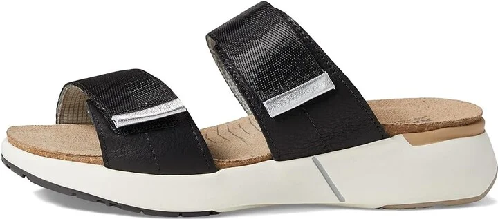 Naot Calliope Women's Shoes Soft Black Leather/Black Woven Strap : EU 37 (US Women's 6) M, Leather/Textile - Image 5