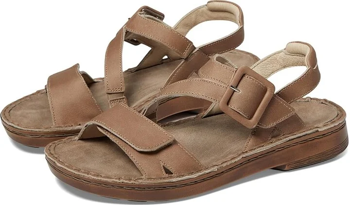 Naot Castelo Women's Shoes Khaki Beige Leather : EU 37 (US Women's 6) M