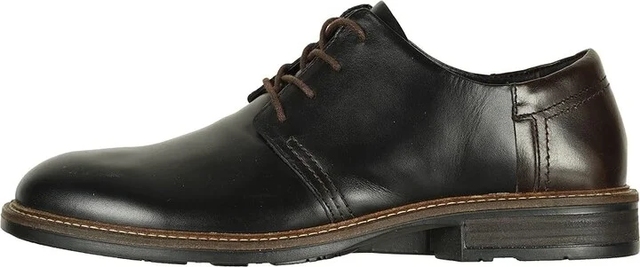 Naot Chief Men's Lace up casual Shoes Black Raven Leather/Walnut Leather : EU 40 (US Men's 7) M - Image 7