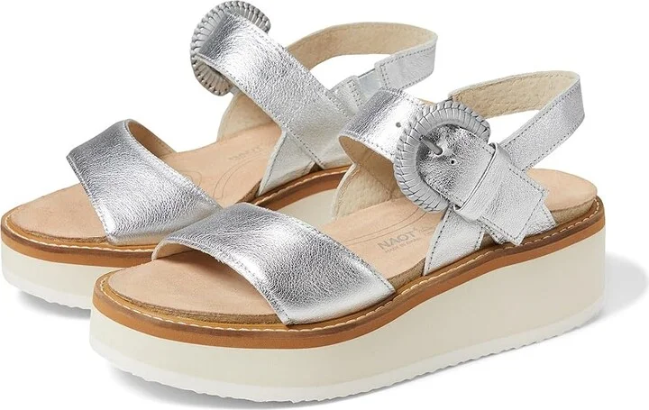 Naot Crepe Women's Shoes Soft Silver Leather : EU 40 (US Women's 9) M