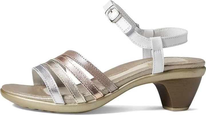 Naot Current Women's Shoes Silver Leather/Gold/White Leather Combination : EU 35 (US Women's 4) M - Image 5