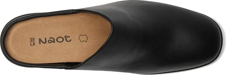 Naot Dedicate Women's Slippers Jet Black Leather : EU 37 (US Women's 6) M - Image 2