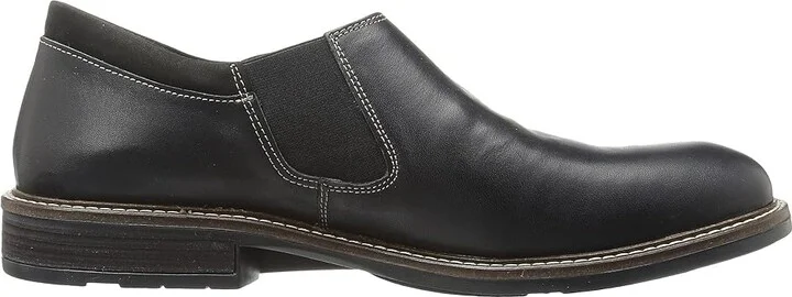 Naot Director Men's Slip on Shoes Black Raven Leather/Black Velvet Nubuck : EU 40 (US Men's 7) M - Image 8