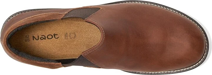 Naot Director Men's Slip on Shoes Saddle Brown Leather/Soft Brown Leather : EU 40 (US Men's 7) M - Image 2