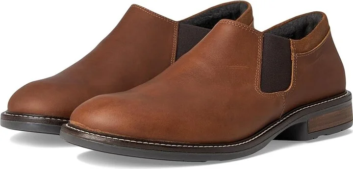 Naot Director Men's Slip on Shoes Saddle Brown Leather/Soft Brown Leather : EU 40 (US Men's 7) M