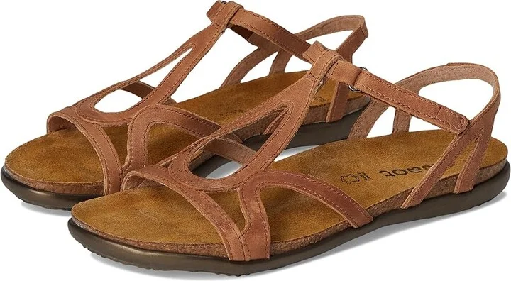 Naot Dorith Women's Sandals Latte Brown Leather : EU 35 (US Women's 4) M