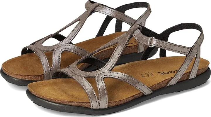 Naot Dorith Women's Sandals Silver Threads Leather : EU 35 (US Women's 4) M