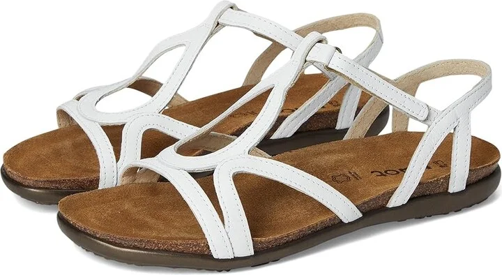 Naot Dorith Women's Sandals White Leather : EU 35 (US Women's 4) M