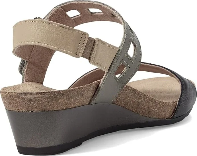 Naot Dynasty Women's Shoes Black/Gray/Beige Leather Combo : EU 35 (US Women's 4) M - Image 4