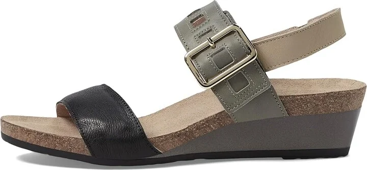 Naot Dynasty Women's Shoes Black/Gray/Beige Leather Combo : EU 35 (US Women's 4) M - Image 6