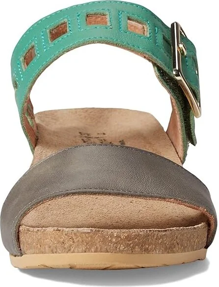 Naot Dynasty Women's Shoes Foggy Gray/Soft Jade/Soft Ivory Leather : EU 41 (US Women's 10) M - Image 2