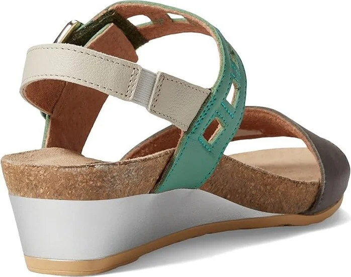 Naot Dynasty Women's Shoes Foggy Gray/Soft Jade/Soft Ivory Leather : EU 41 (US Women's 10) M - Image 4