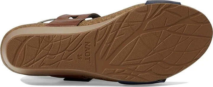 Naot Dynasty Women's Shoes Ink/Chestnut/White Leather Combo : EU 35 (US Women's 4) M - Image 3